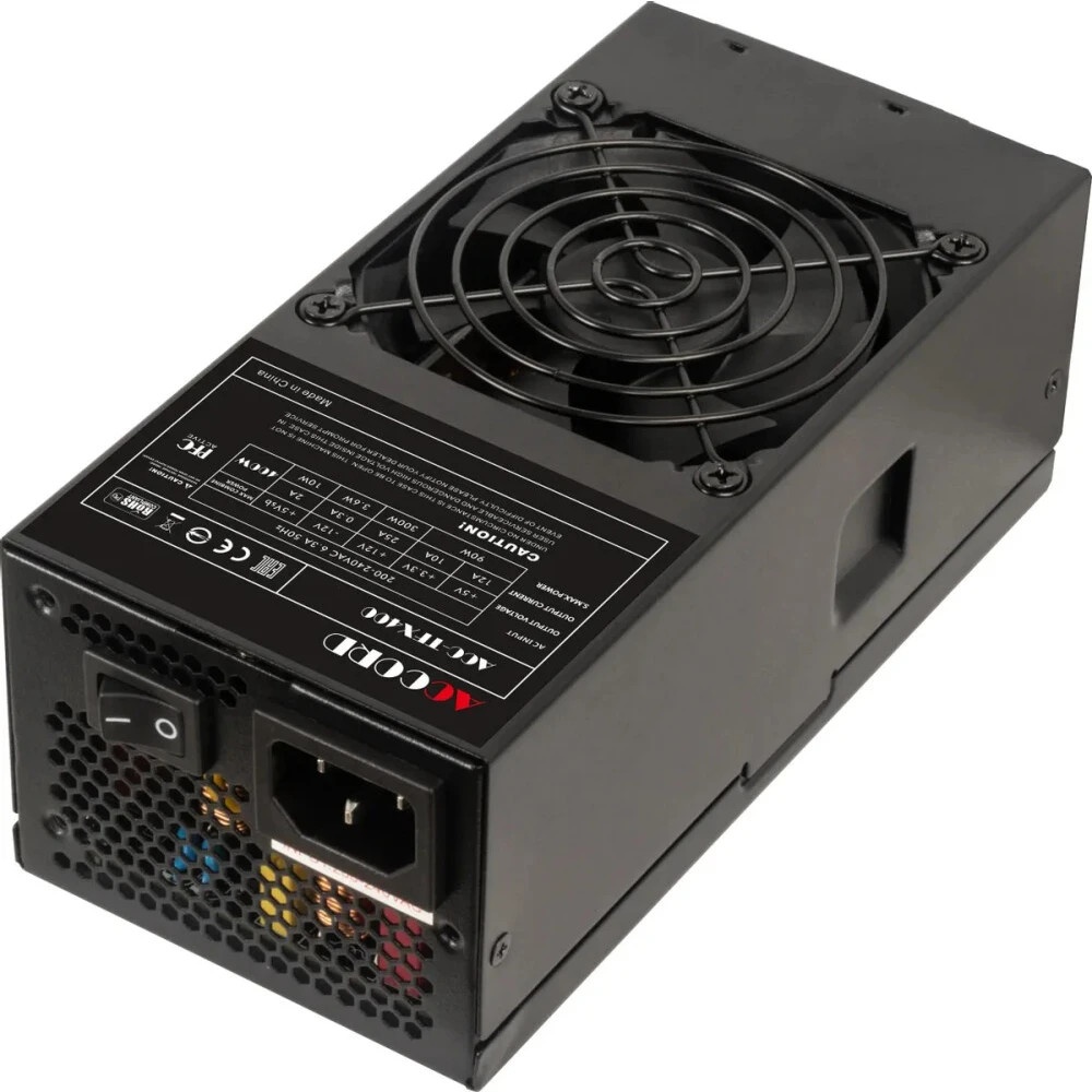 Блок питания Accord  ACC-TFX400, 400Вт, 80мм, черный