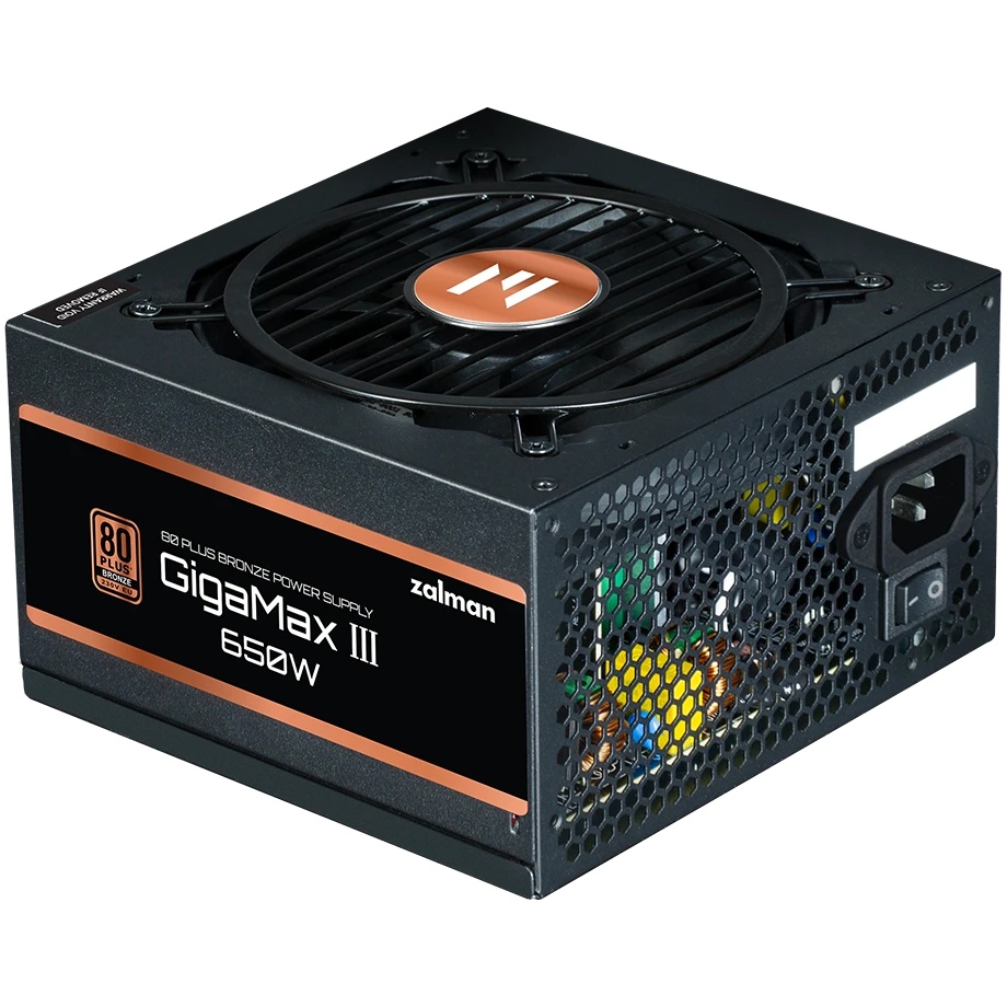 Блок питания Zalman ZM650-GV3, 650Вт, 80 PLUS Bronze, 120мм, черный
