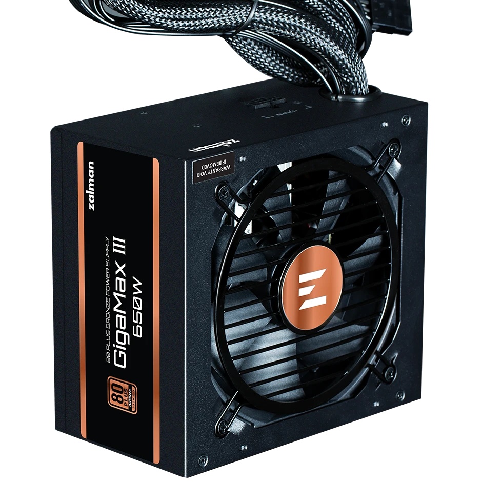 Блок питания Zalman ZM650-GV3, 650Вт, 80 PLUS Bronze, 120мм, черный