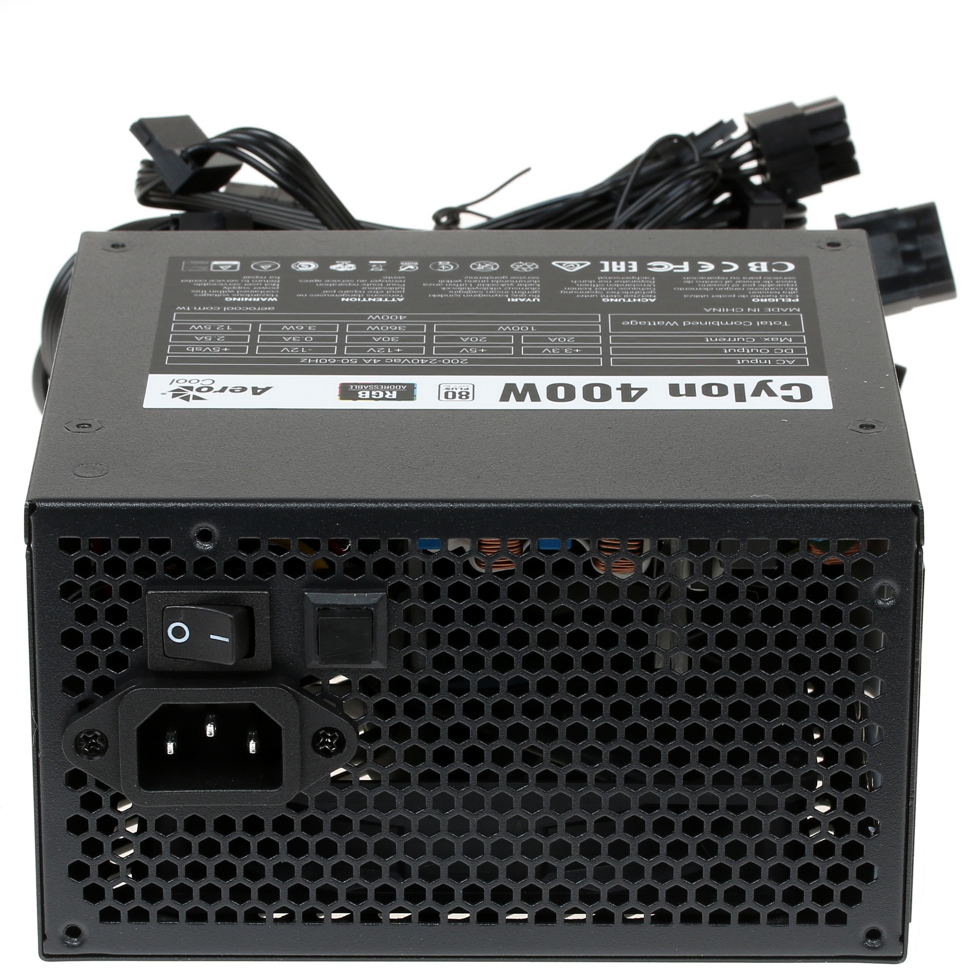 Блок питания Aerocool / Formula CYLON 400, 400Вт, 80 PLUS, 120мм, черный