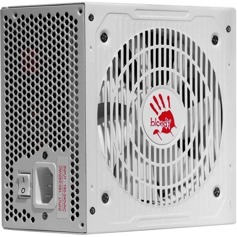 Блок питания Bloody BD-PS750G, 750Вт, 80 PLUS Gold, 120мм, белый