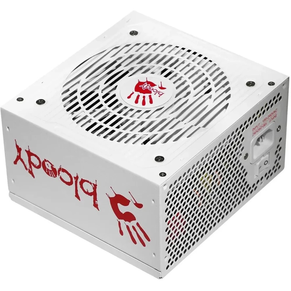 Блок питания Bloody BD-PS750G, 750Вт, 80 PLUS Gold, 120мм, белый