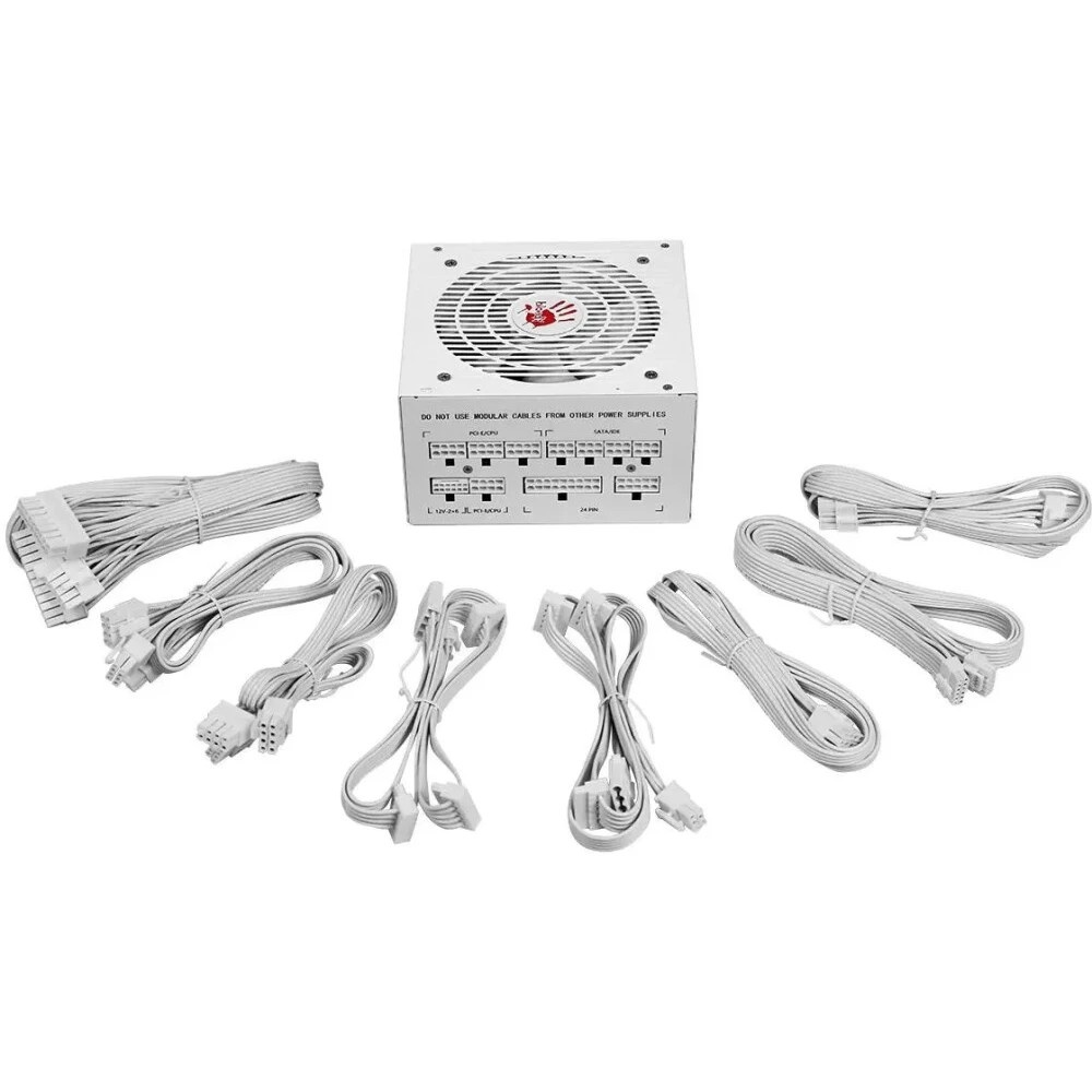 Блок питания Bloody BD-PS750G, 750Вт, 80 PLUS Gold, 120мм, белый
