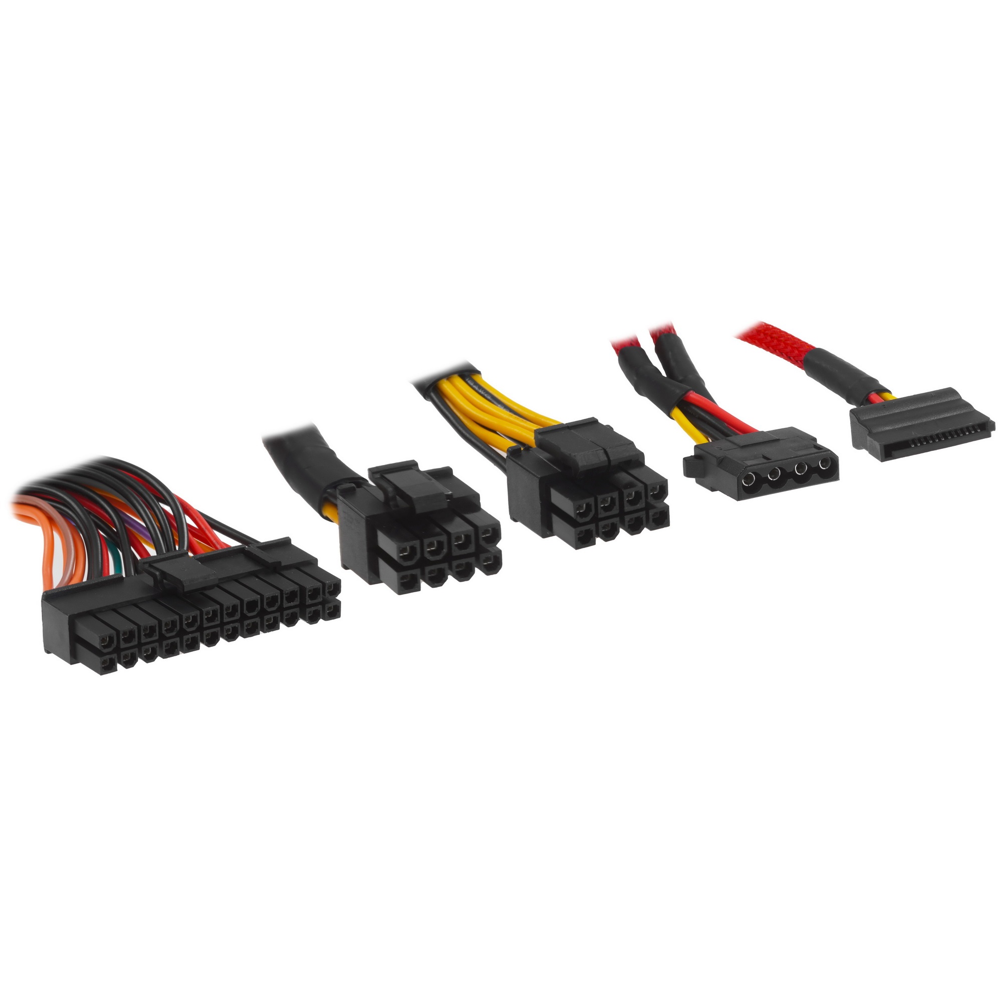 Блок питания Ginzzu PC600 (Red), 600Вт, 80 PLUS, 140мм, черный (Red)
