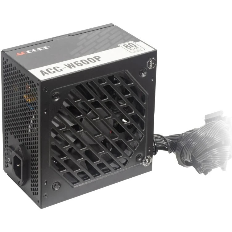 Блок питания Accord  ACC-W600P, 600Вт, 80 PLUS WHITE, 120мм, черный