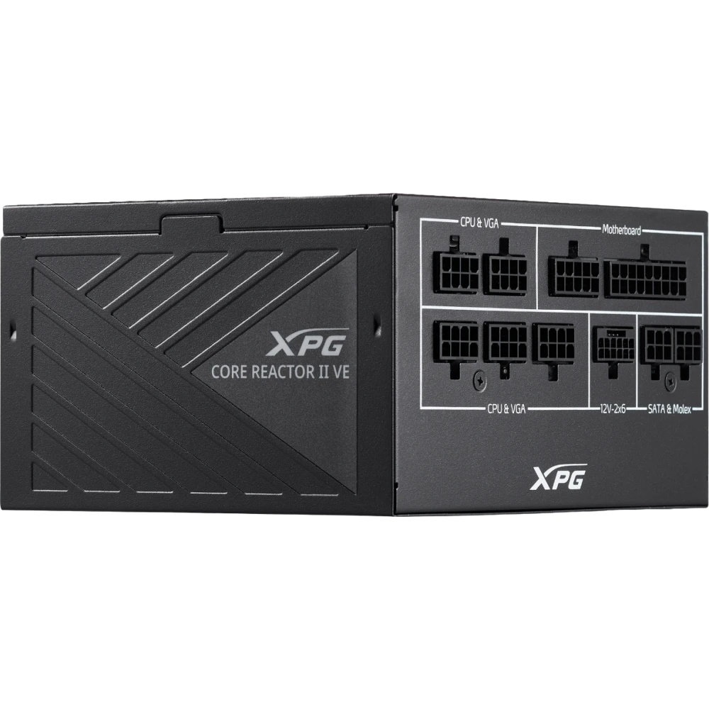 Блок питания ADATA COREREACTORIIVE750G-BKCEU, 750Вт, 80 PLUS Gold, 120мм, модульный, черный