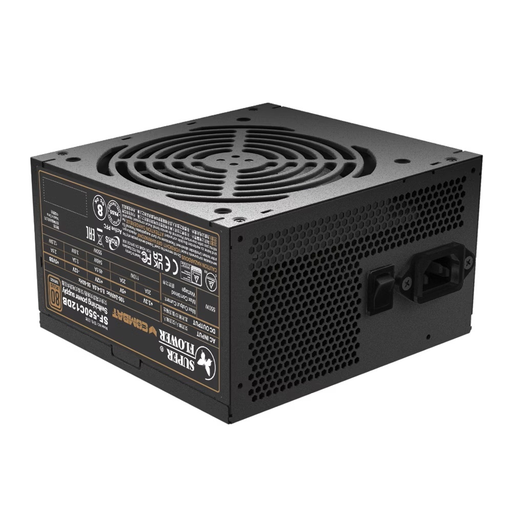 Блок питания 550Вт/ Power Supply Super Flower Combat DB, 550W, ATX, 120mm, 4xSATA, 2xPCI-E(6+2), APF