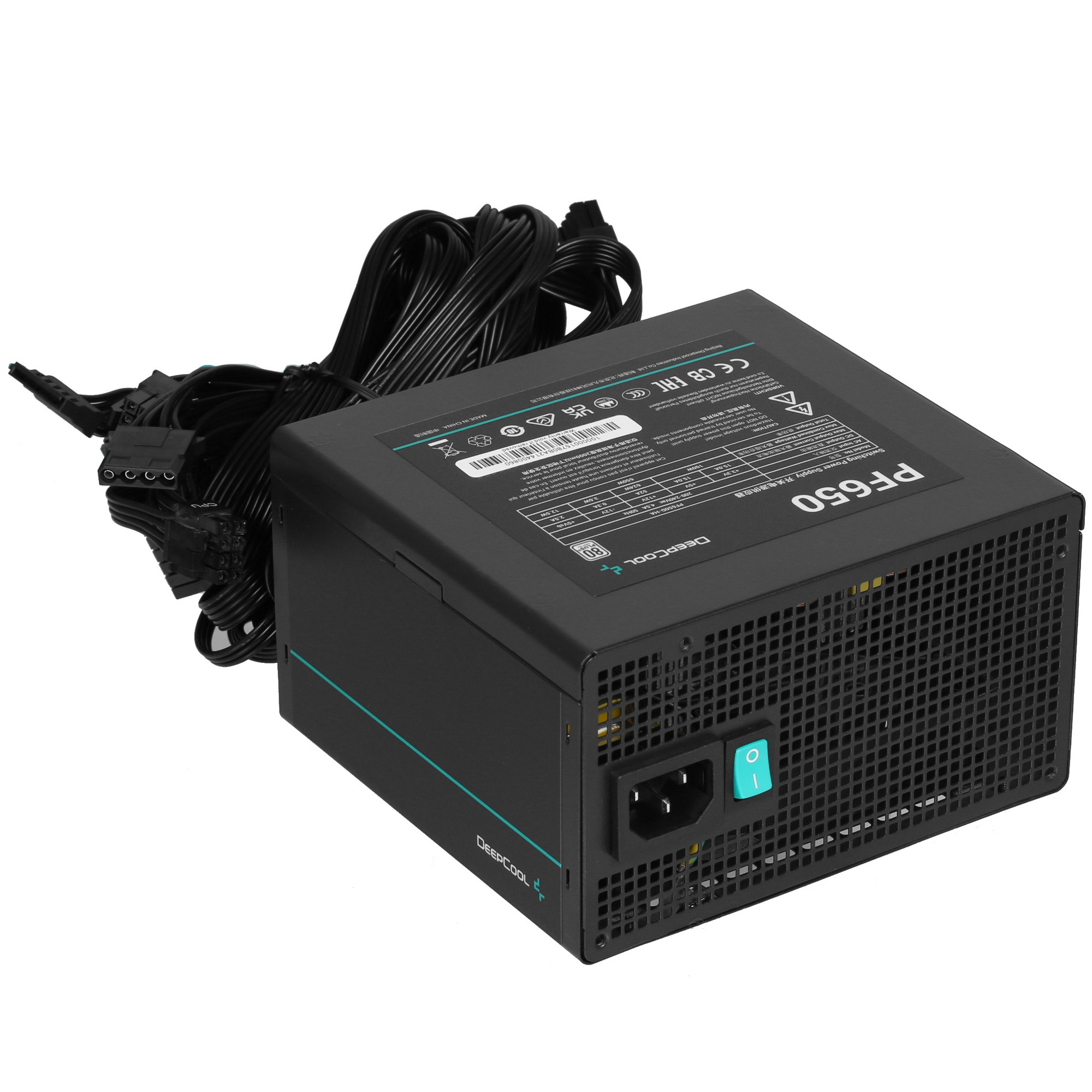 Блок питания Deepcool / GamerStorm  PF650, 650Вт, 80 PLUS, 120мм, черный