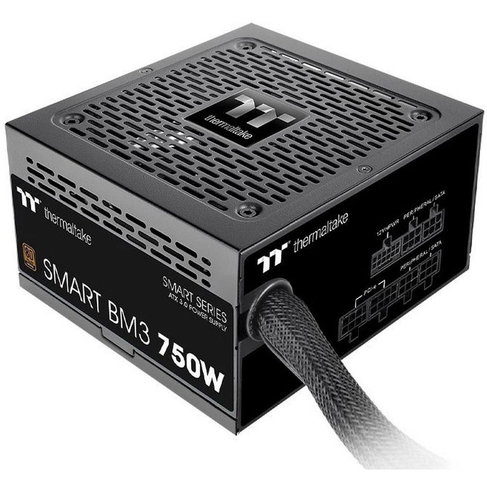 Блок питания Thermaltake Smart BM3 (PS-SPD-0750MNFABE-3), 750Вт, 80 PLUS Bronze, 120мм, модульный, ч