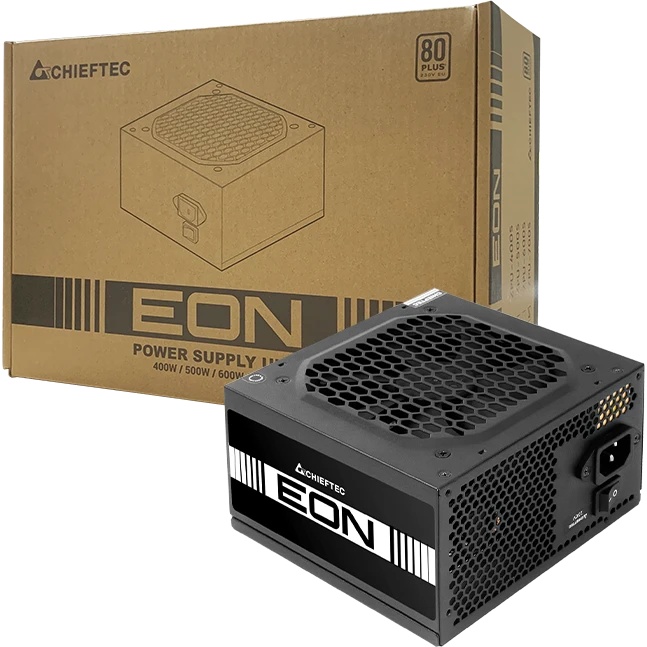 Блок питания Chieftec Eon ZPU-500S, 500Вт, 80 PLUS, 120мм, черный