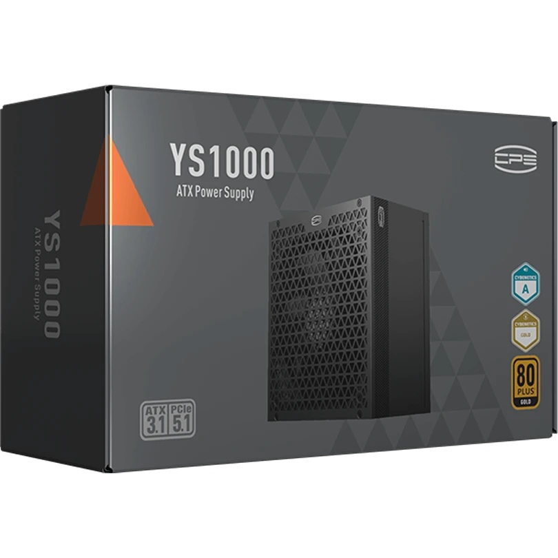Блок питания  PCCooler P5-YS1000-G1F, 1000Вт, 80 PLUS  Gold, 135мм, модульный, черный