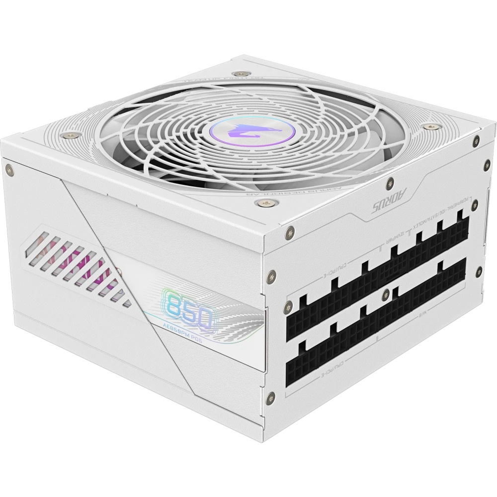 Блок питания Gigabyte ATX 850W GP-AE850PM PG5 ICE Gen.5 80+ platinum (20+4pin) APFC 120mm fan 16xSAT