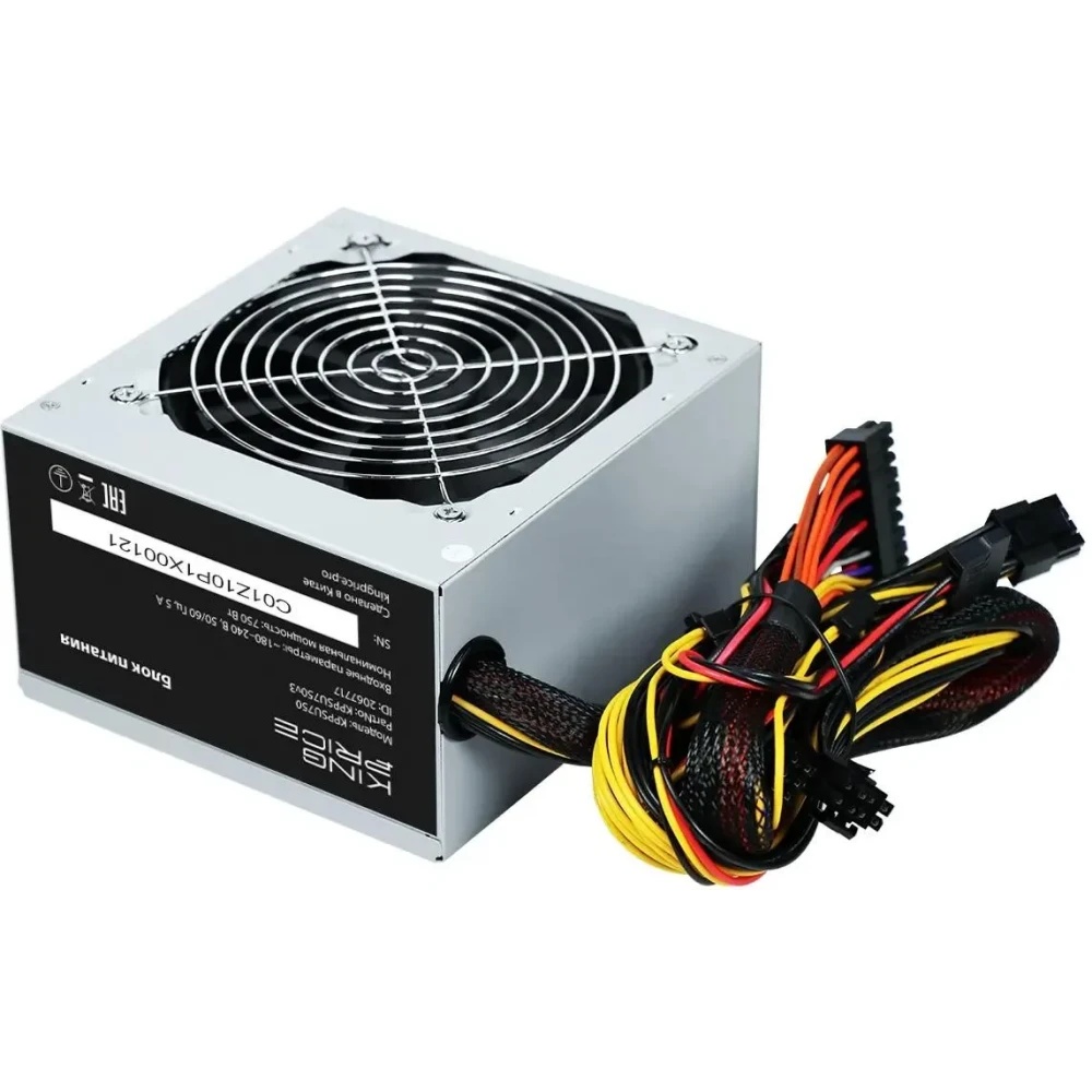 Блок питания KingPrice KPPSU750 ATX 750W (20+4pin) APFC 120mm fan 4xSATA