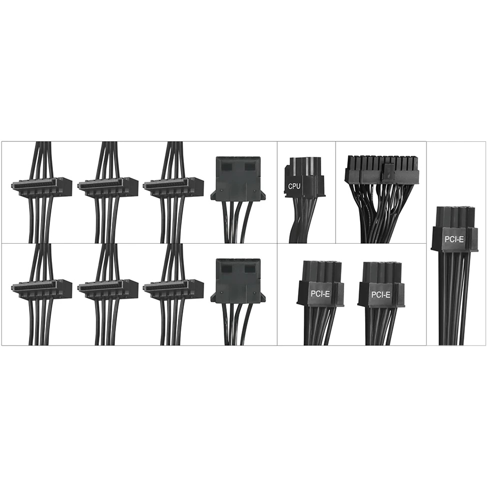 Блок питания Digma ATX 700W DPSU-700W-WH RTL, 700Вт, 80 PLUS WHITE, 120мм черный