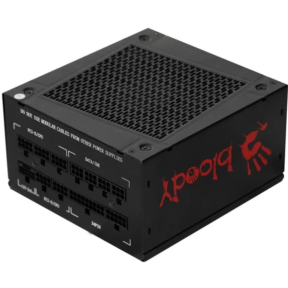 Блок питания Bloody BD-PS1250P, 1250 Вт, 80 PLUS Platinum, 140мм, модульный, черный