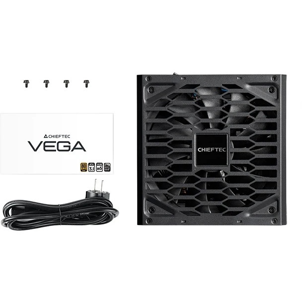 Блок питания Chieftec Vega PPG-750-S, 750Вт, 80 PLUS Gold, 135мм, черный
