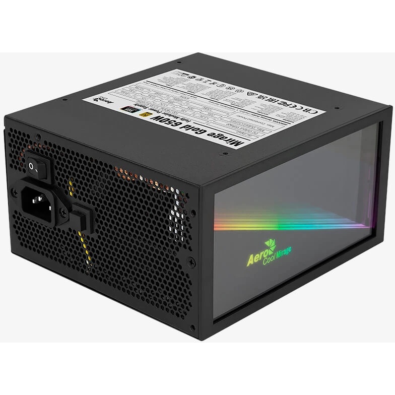 Блок питания Aerocool / Formula MIRAGE GOLD 650W, 650Вт, 80 PLUS Gold, 120мм, модульный, черный