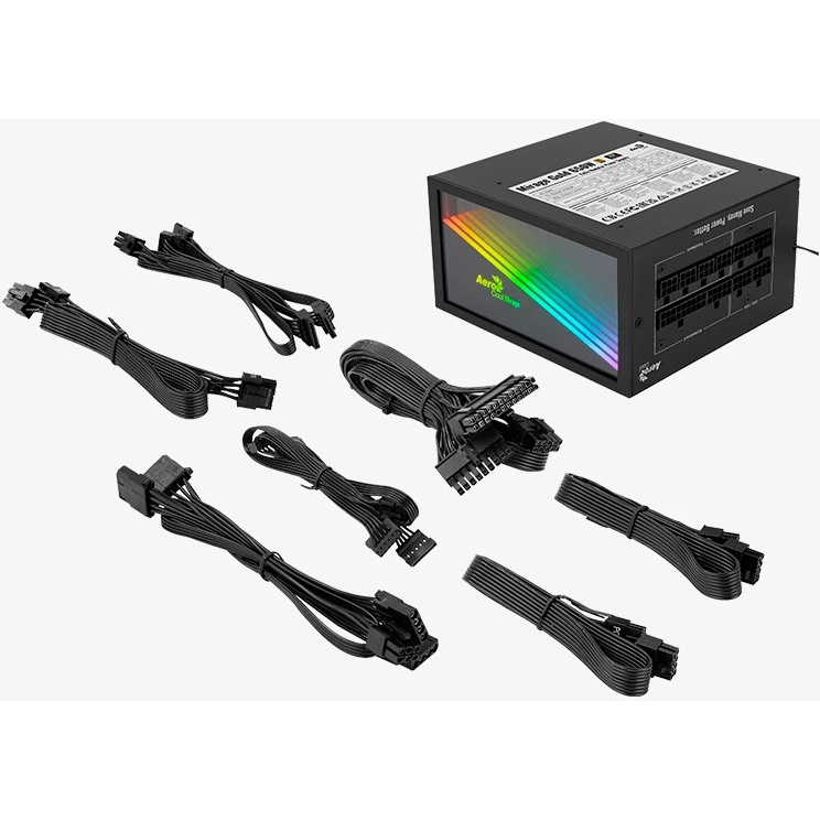 Блок питания Aerocool / Formula MIRAGE GOLD 650W, 650Вт, 80 PLUS Gold, 120мм, модульный, черный