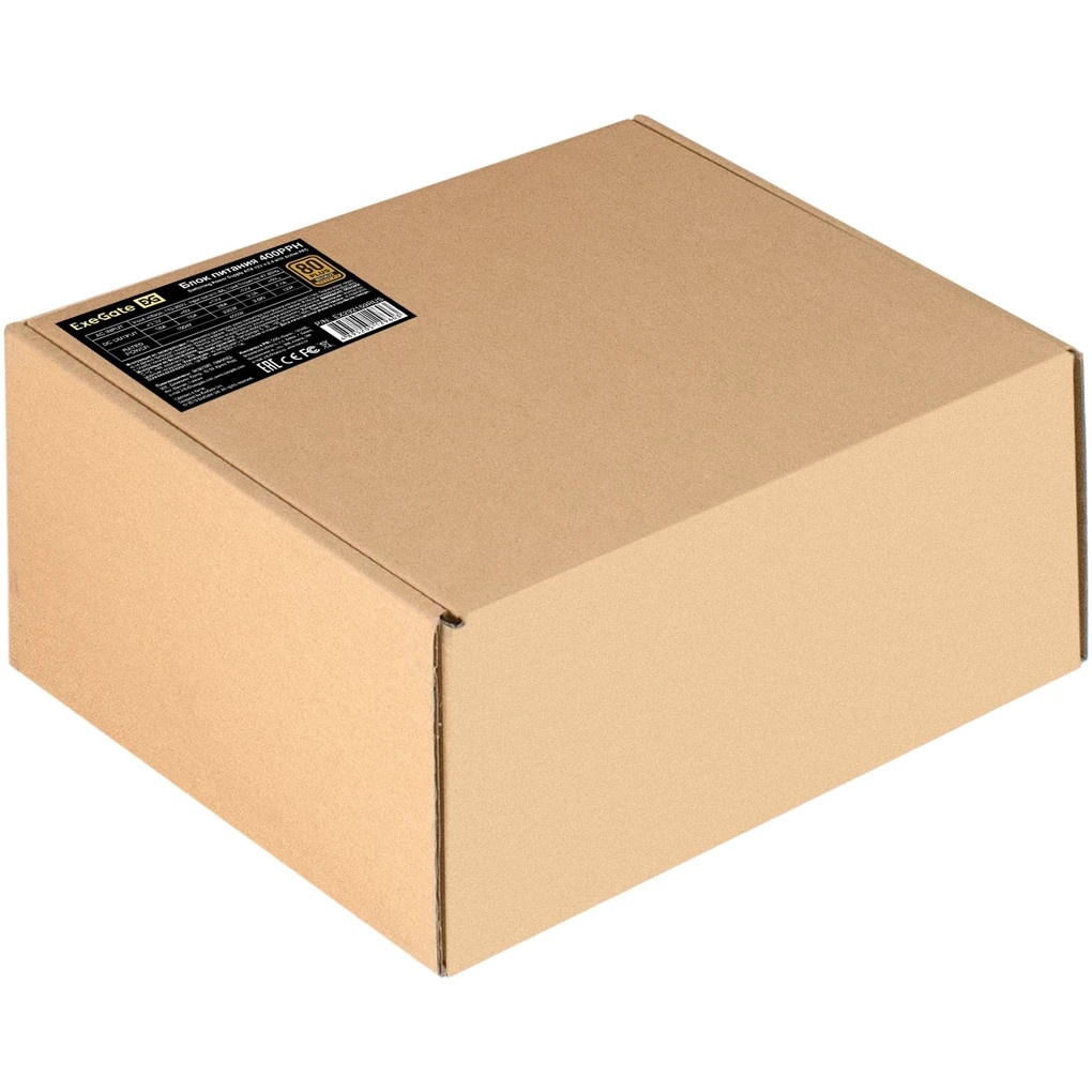 Блок питания ExeGate 400PPH-OEM (EX292159RUS-OEM), 400Вт, 80 PLUS Bronze, 120мм, черный