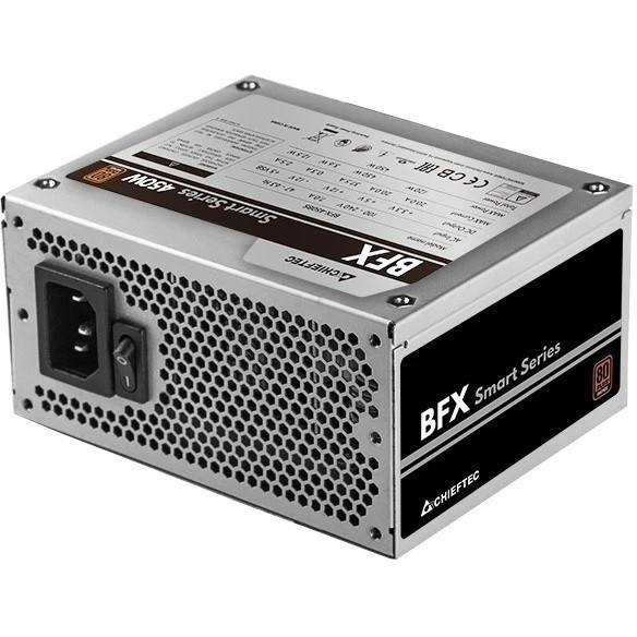 Блок питания Chieftec Smart BFX-450BS, 450Вт, 80 PLUS Bronze, 90мм, серебро