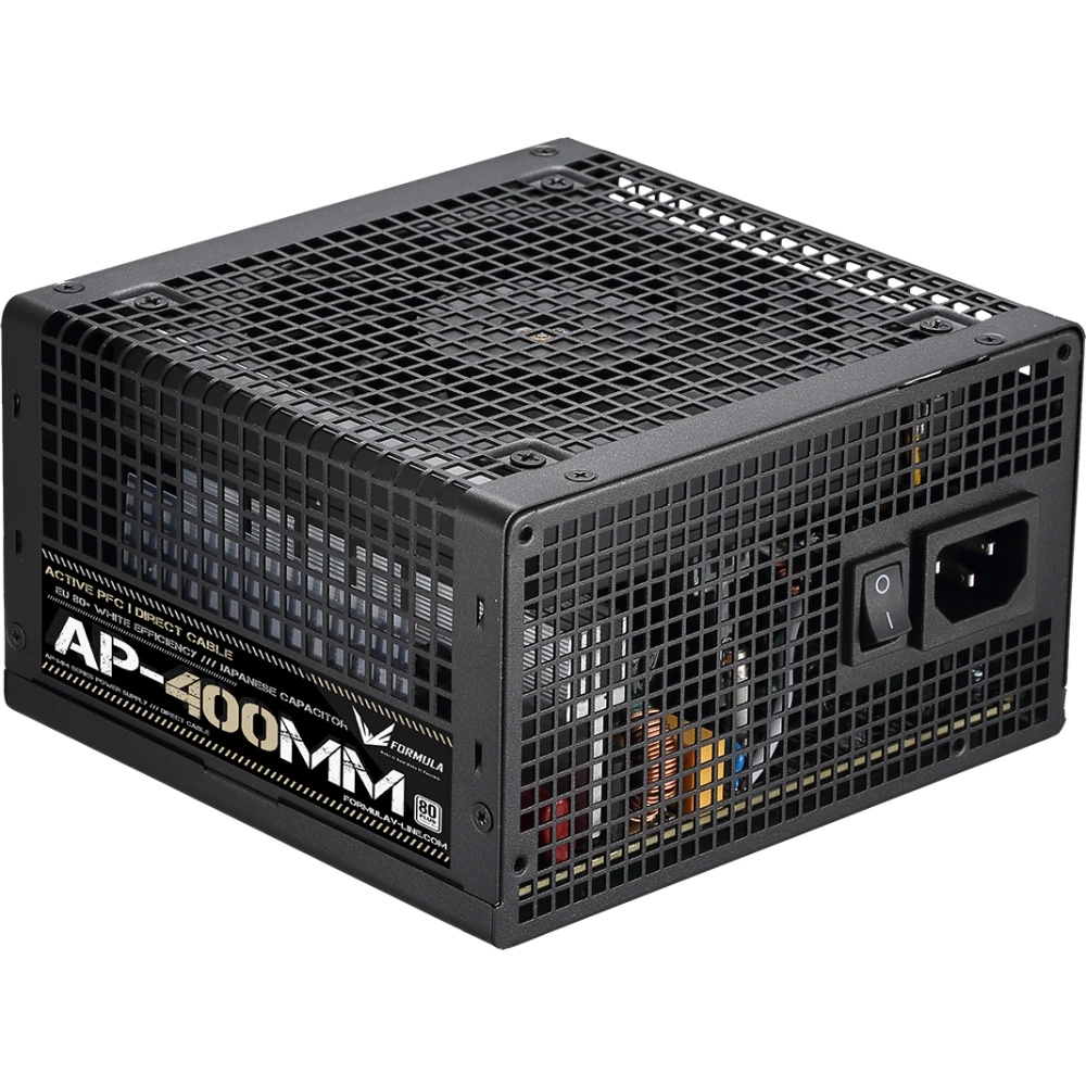 Блок питания Aerocool / Formula ATX 400W AP-400ММ 80 PLUS WHITE (20+4pin) APFC 120mm fan 6xSATA RTL
