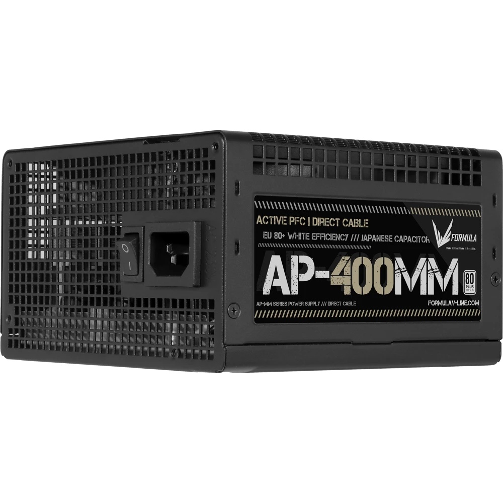 Блок питания Aerocool / Formula ATX 400W AP-400ММ 80 PLUS WHITE (20+4pin) APFC 120mm fan 6xSATA RTL