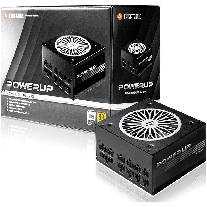 Блок питания Chieftec GPX-750FC, 750Вт, 80 PLUS Gold, 120мм, модульный, черный