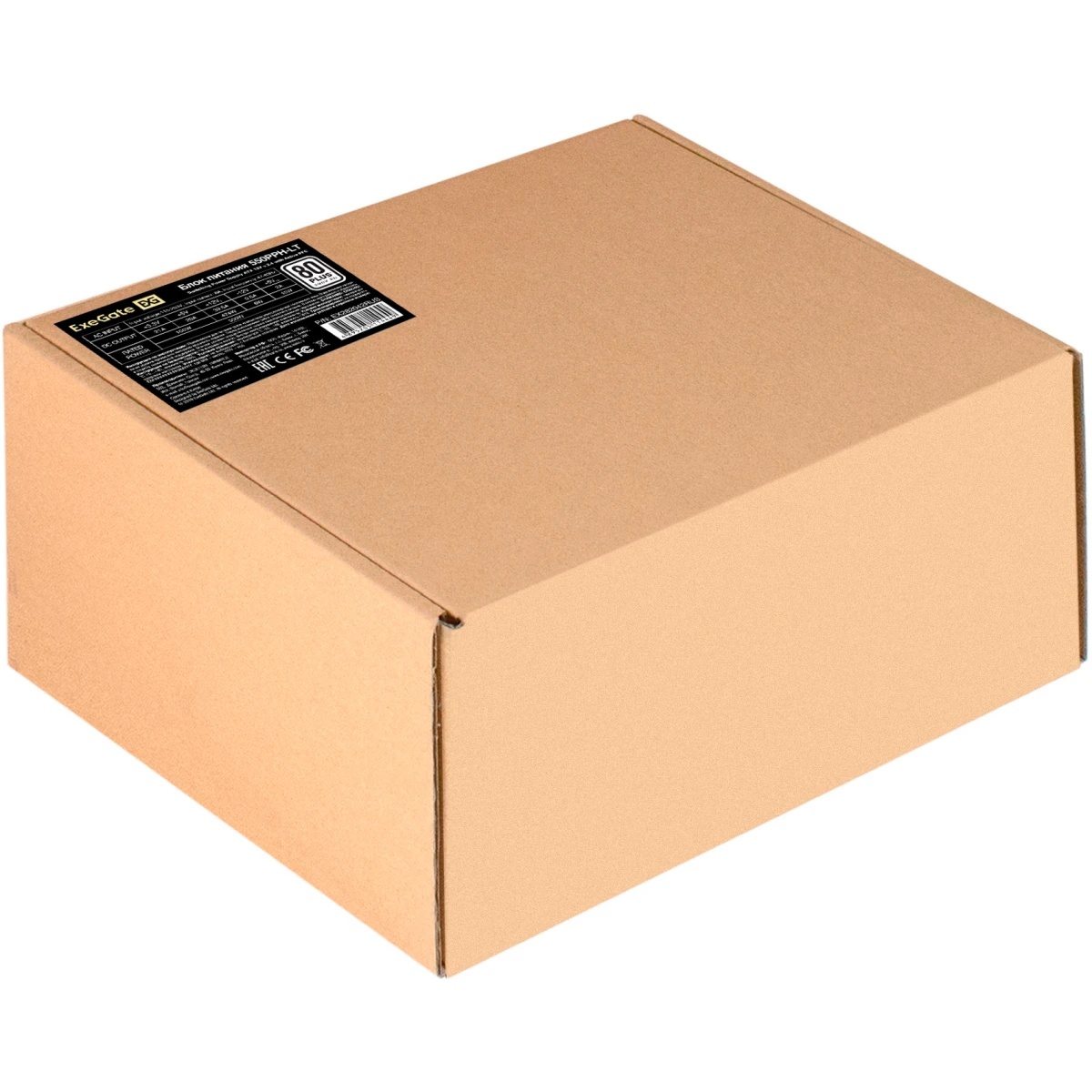 Блок питания ExeGate 550PPH-LT-S-OEM (EX282042RUS-OEM-S), 550Вт, 80 PLUS, 120мм, черный