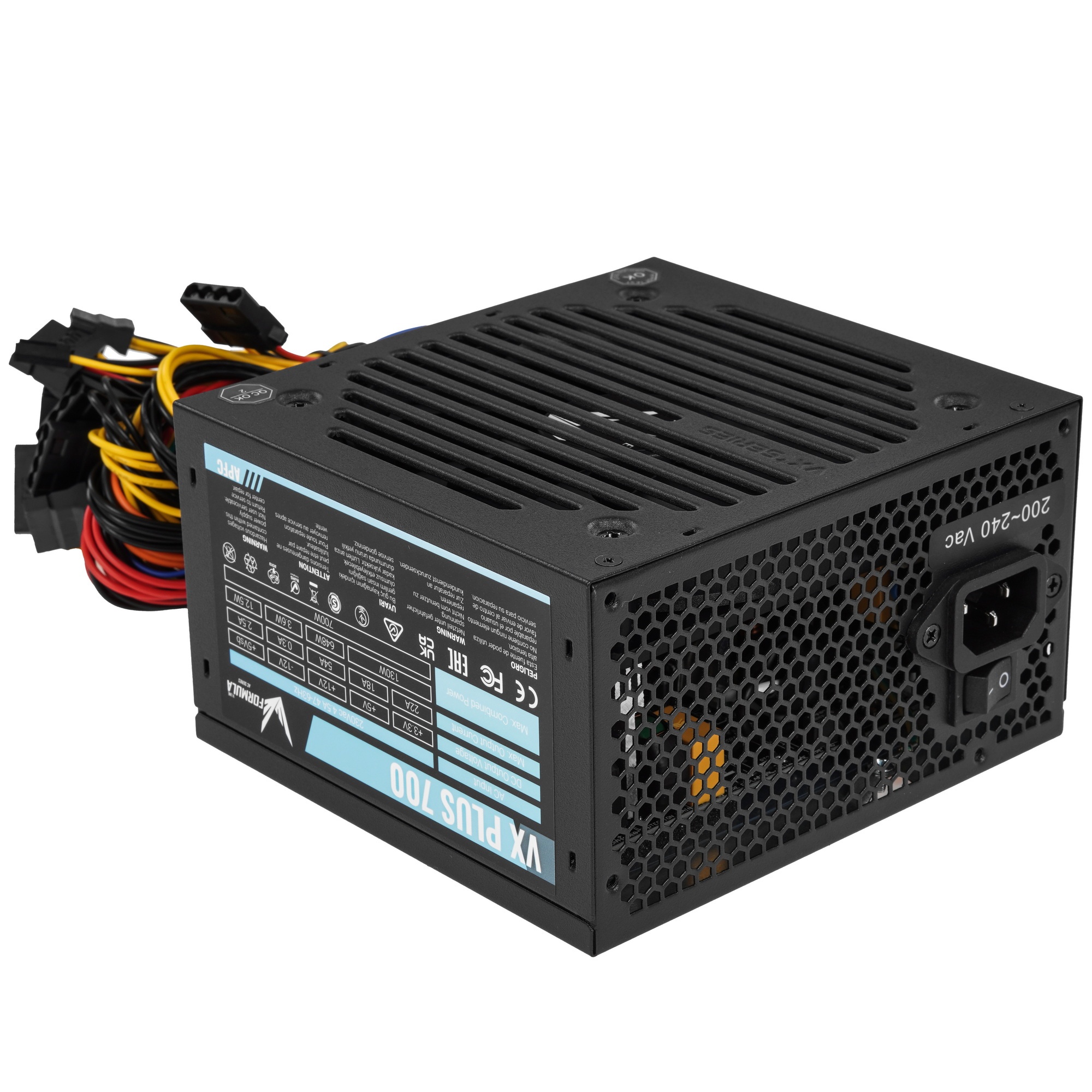Блок питания Aerocool / Formula VX-700 PLUS, 700Вт, 120мм, черный, (аналог Aerocool VX Plus 700)
