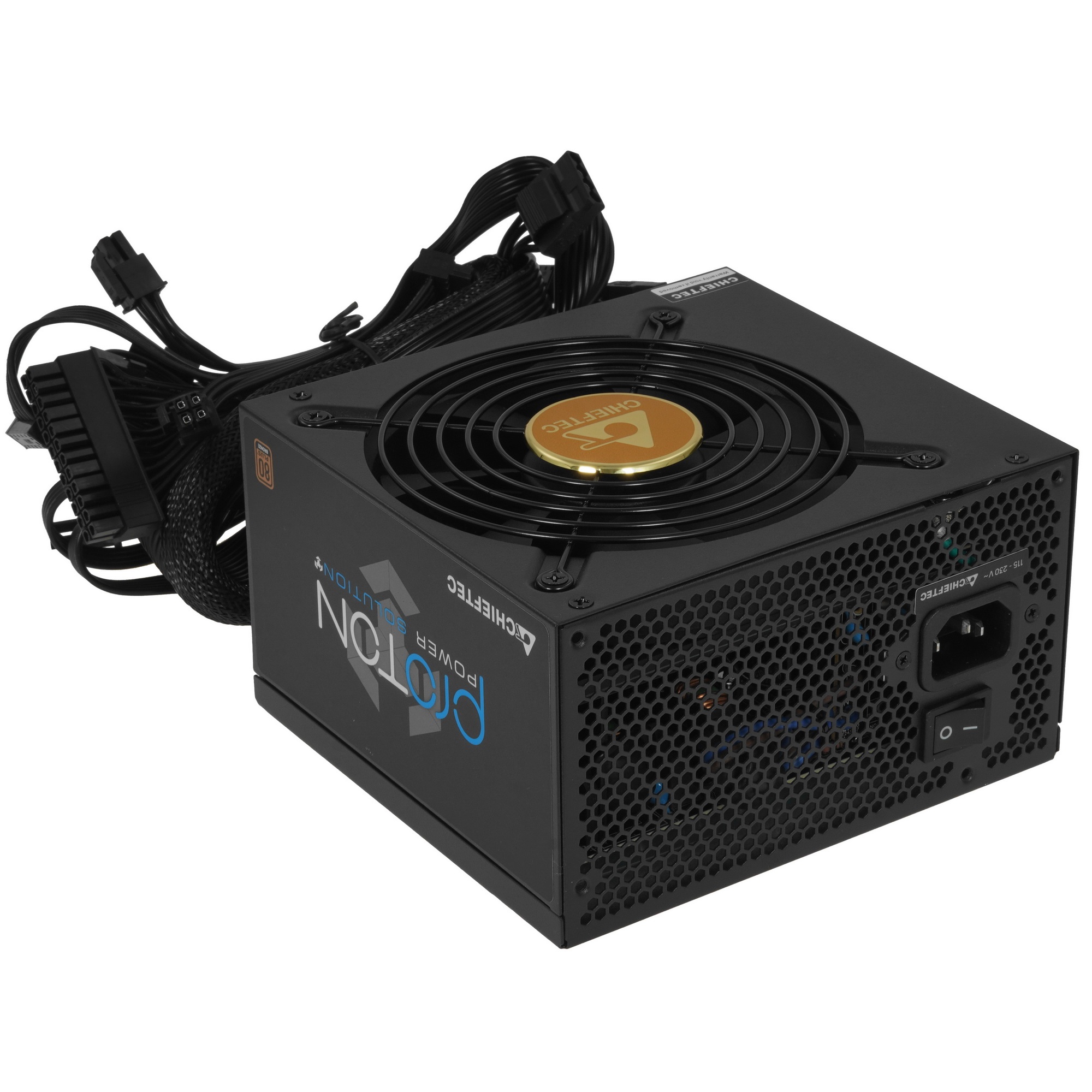 Блок питания Chieftec BDF-500S Retail, 500Вт, 80 PLUS Bronze, 120мм, черный