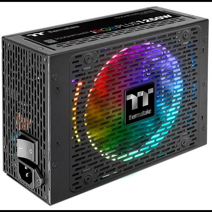 Блок питания Thermaltake PS-TPI-1250F3FDTE-1, 1250Вт, 80 PLUS Titanium, 140мм, модульный, черный