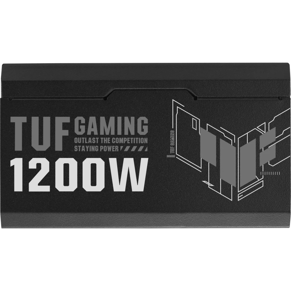Блок питания ASUS TUF-GAMING-1200G (90YE00S0-B0NA00), 1200Вт, 80 PLUS Gold, 135мм, модульный, черный