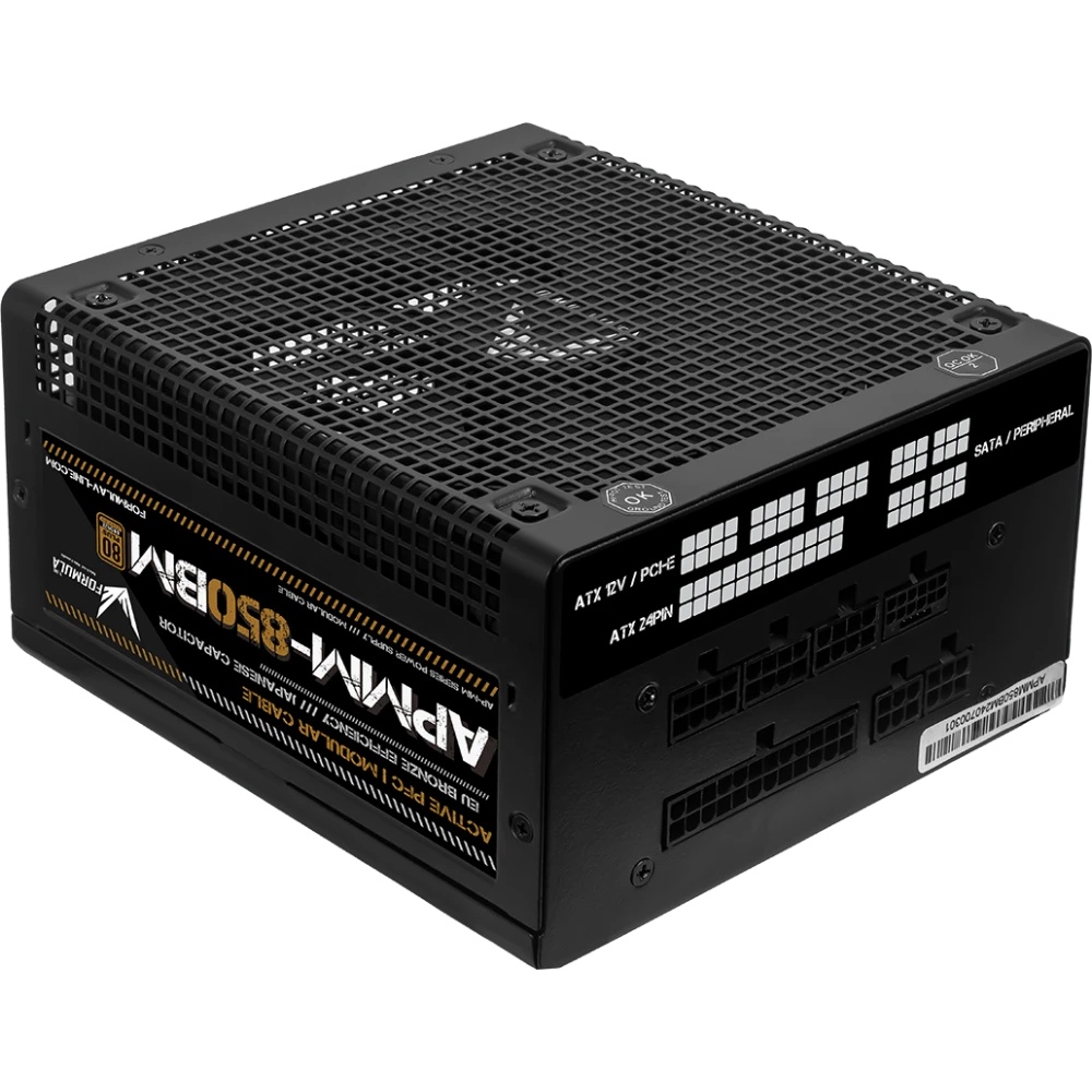 Блок питания Aerocool / Formula ATX 850W APMM-850BM 80+ bronze (20+4pin) APFC 140mm fan 6xSATA Cab M