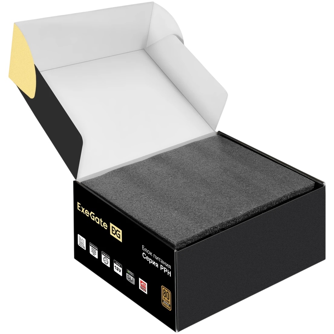 Блок питания ExeGate 800PPH (EX282156RUS), 800Вт, 80 PLUS Bronze, 120мм, черный
