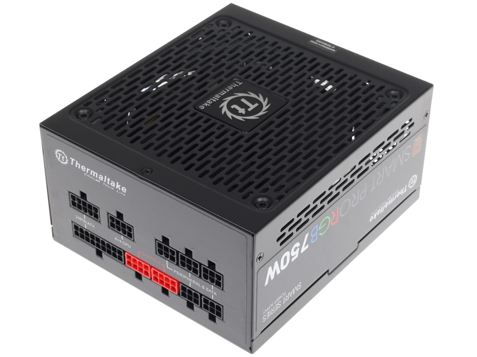 Блок питания Thermaltake Smart Pro RGB (PS-SPR-0750FPCBEU-R), 750Вт, 80 PLUS Bronze, 140мм, модульны