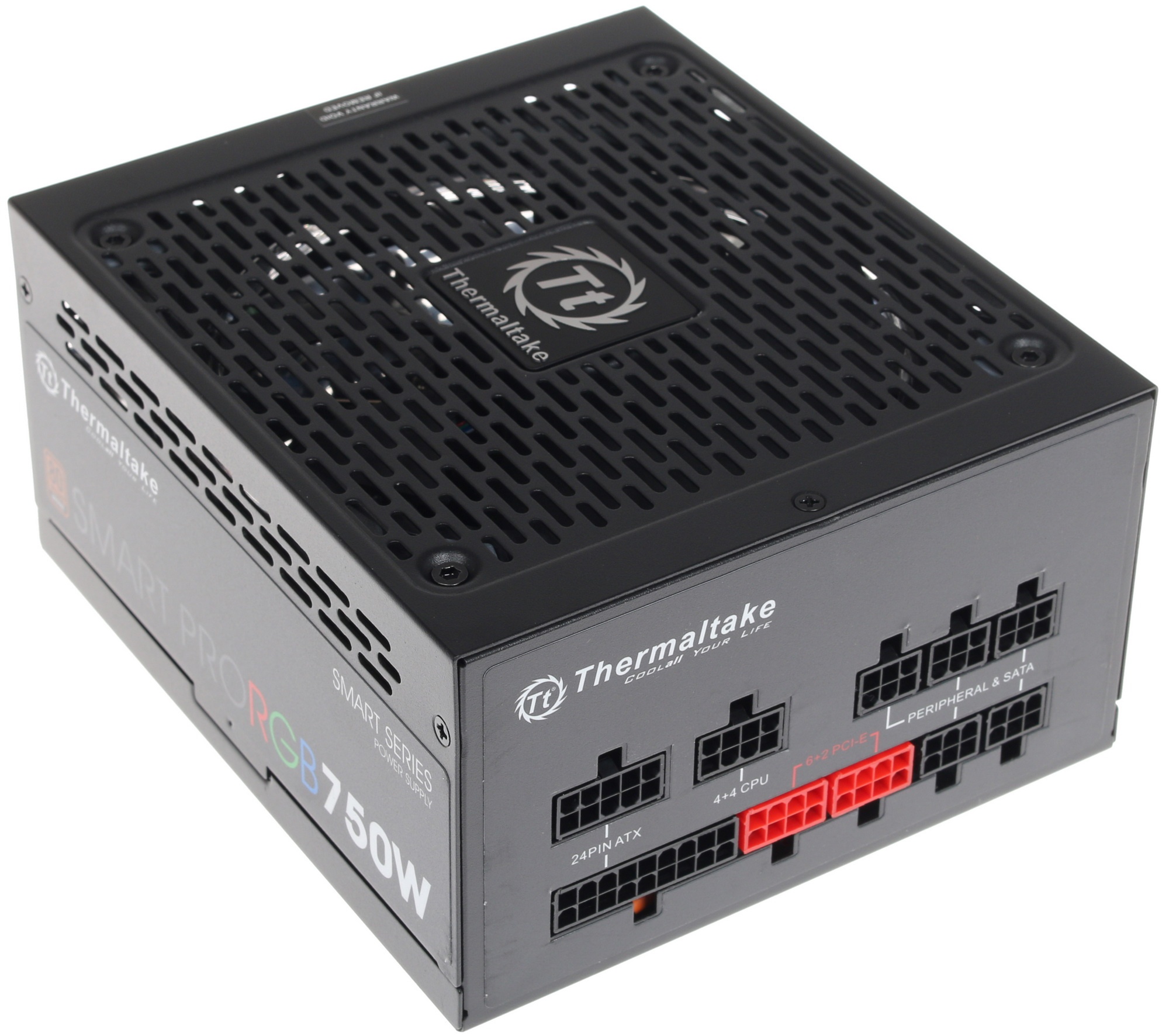 Блок питания Thermaltake Smart Pro RGB (PS-SPR-0750FPCBEU-R), 750Вт, 80 PLUS Bronze, 140мм, модульны