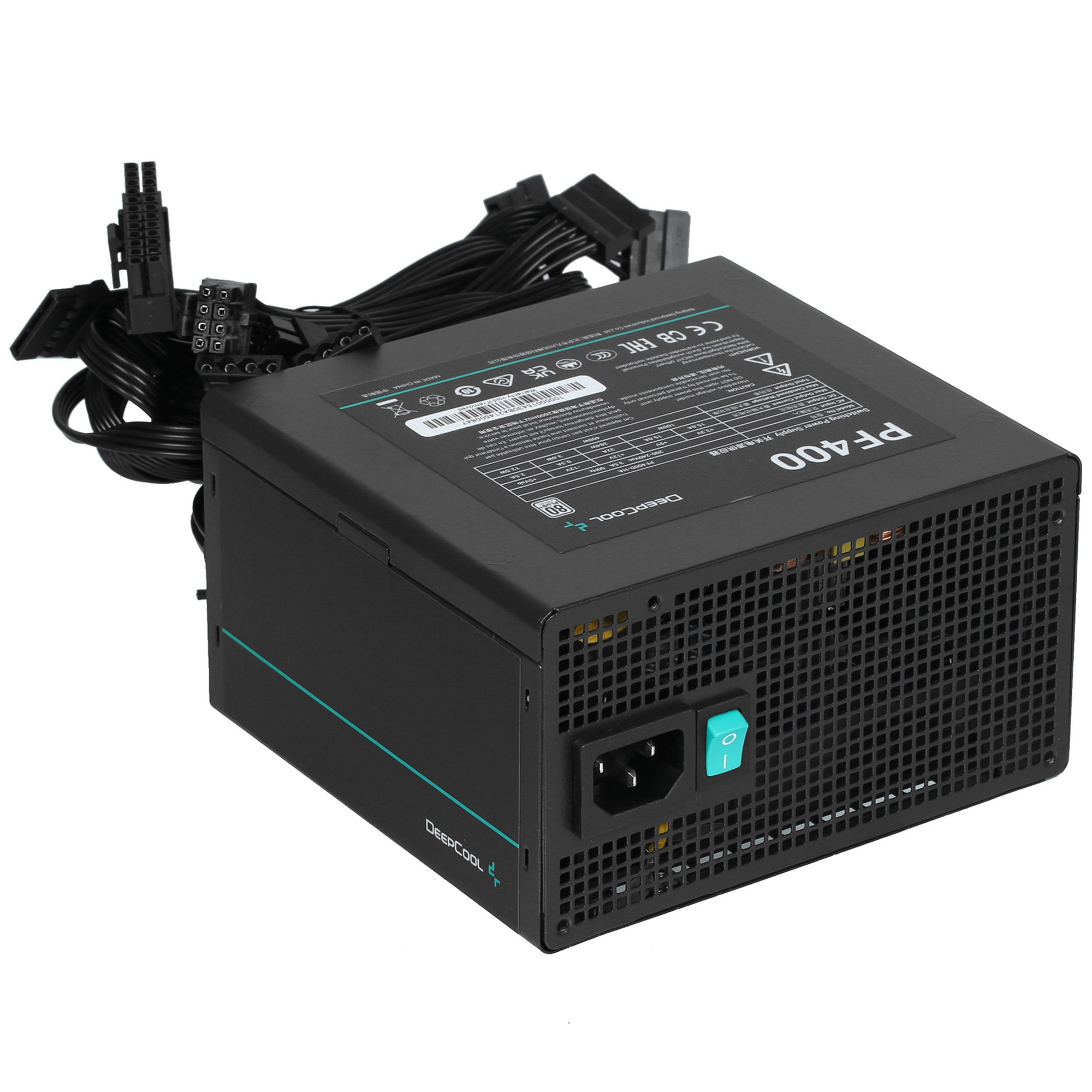 Блок питания Deepcool / GamerStorm PF400, 400Вт, 80 PLUS, 120мм, черный