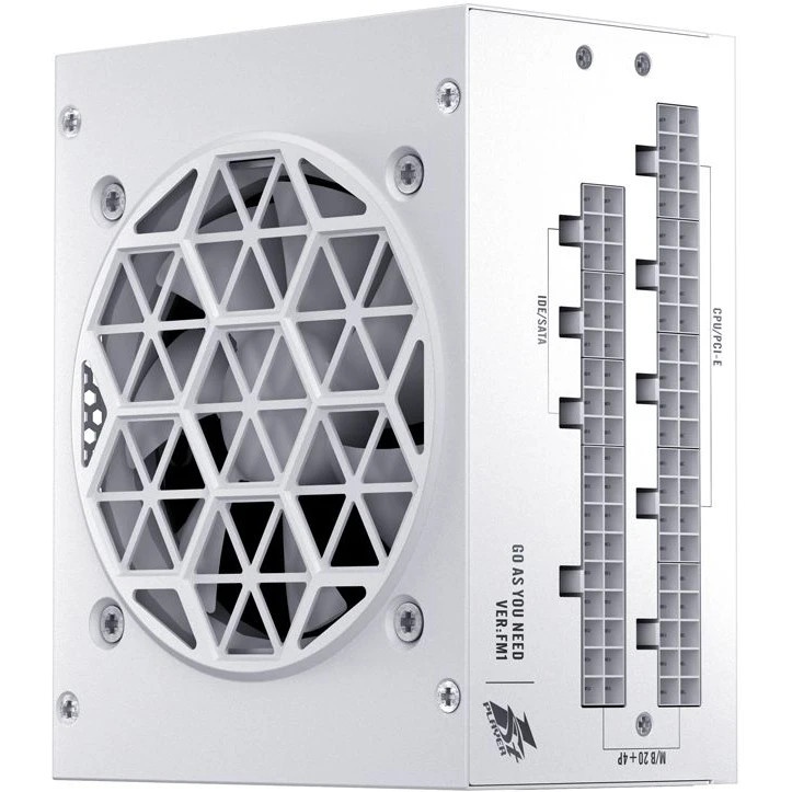 Блок питания 1STPLAYER PS-750SFX-WH, 750Вт, 80 PLUS Platinum, 80мм, модульный, белый