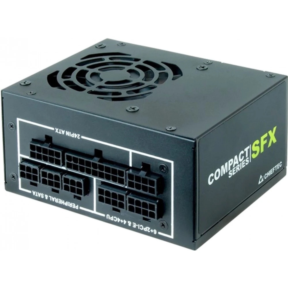 Блок питания Chieftec Compact CSN-450C, 450Вт, 80 PLUS Gold, 80мм, модульный, черный