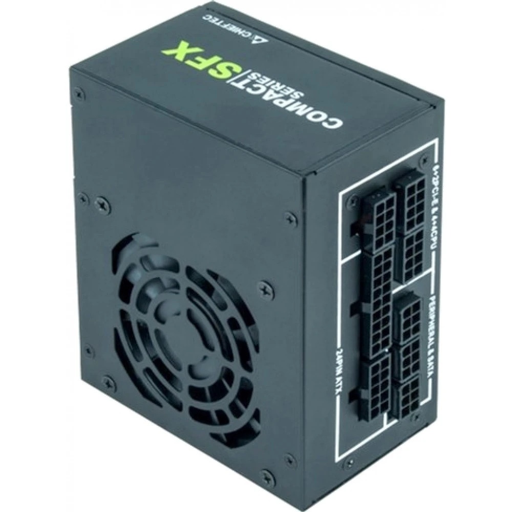 Блок питания Chieftec Compact CSN-450C, 450Вт, 80 PLUS Gold, 80мм, модульный, черный