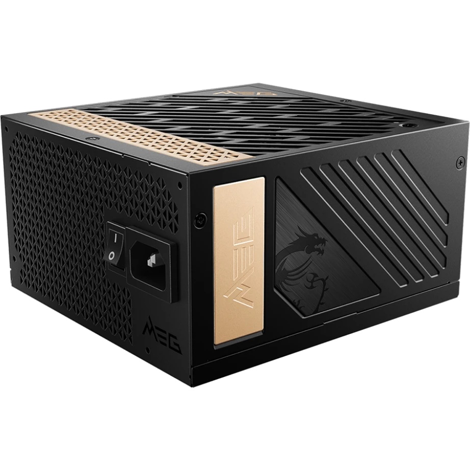 Блок питания MSI MEG Ai1300P (306-7ZP4A11-CE0), 1300Вт, 80 PLUS Platinum, 120мм, модульный, черный /