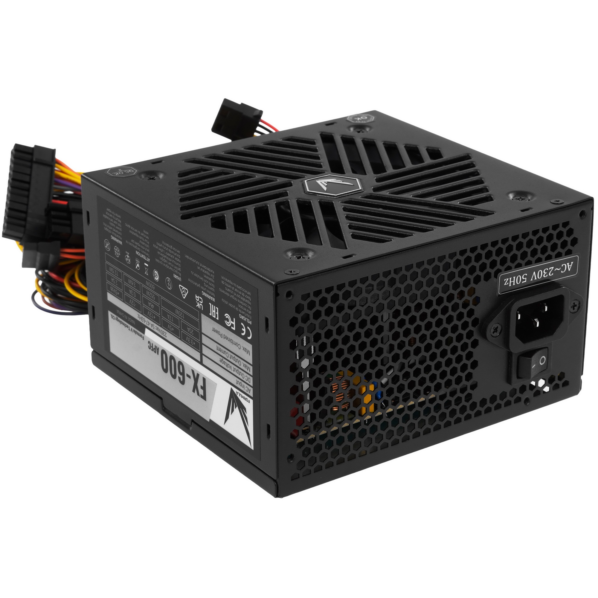 Блок питания Aerocool / Formula ATX 600W FX-600 (24+4+4pin) APFC 120mm fan 5xSATA RTL