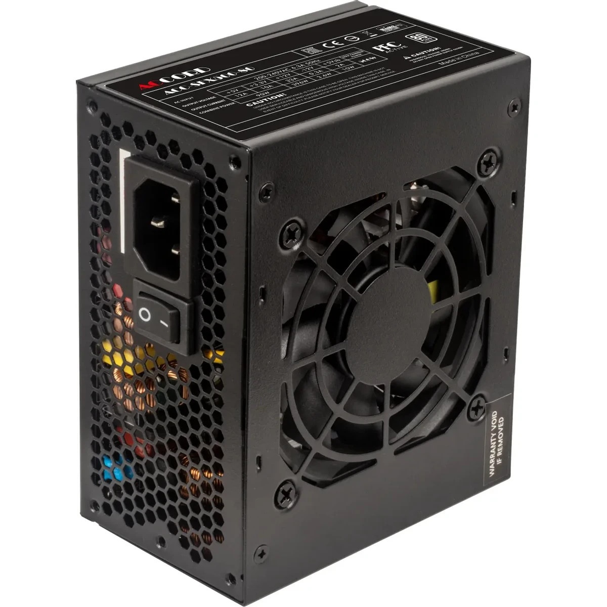 Блок питания Accord  ACC-SFX500-80 SFX, 500Вт, 80мм, черный