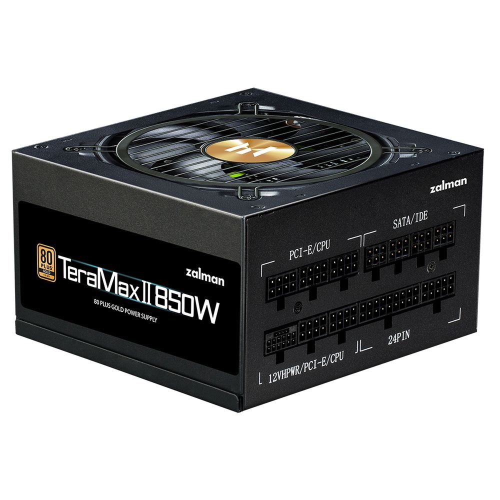 Блок питания Zalman TeraMax II ZM850-TMX2, 850Вт, 80 PLUS Gold, 120мм, модульный, черный