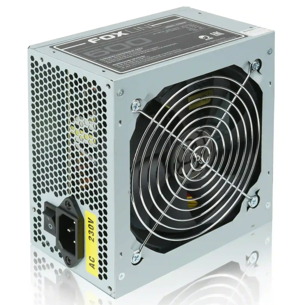 Блок питания Power Supply Foxline, 500W, ATX, NOPFC, 120FAN