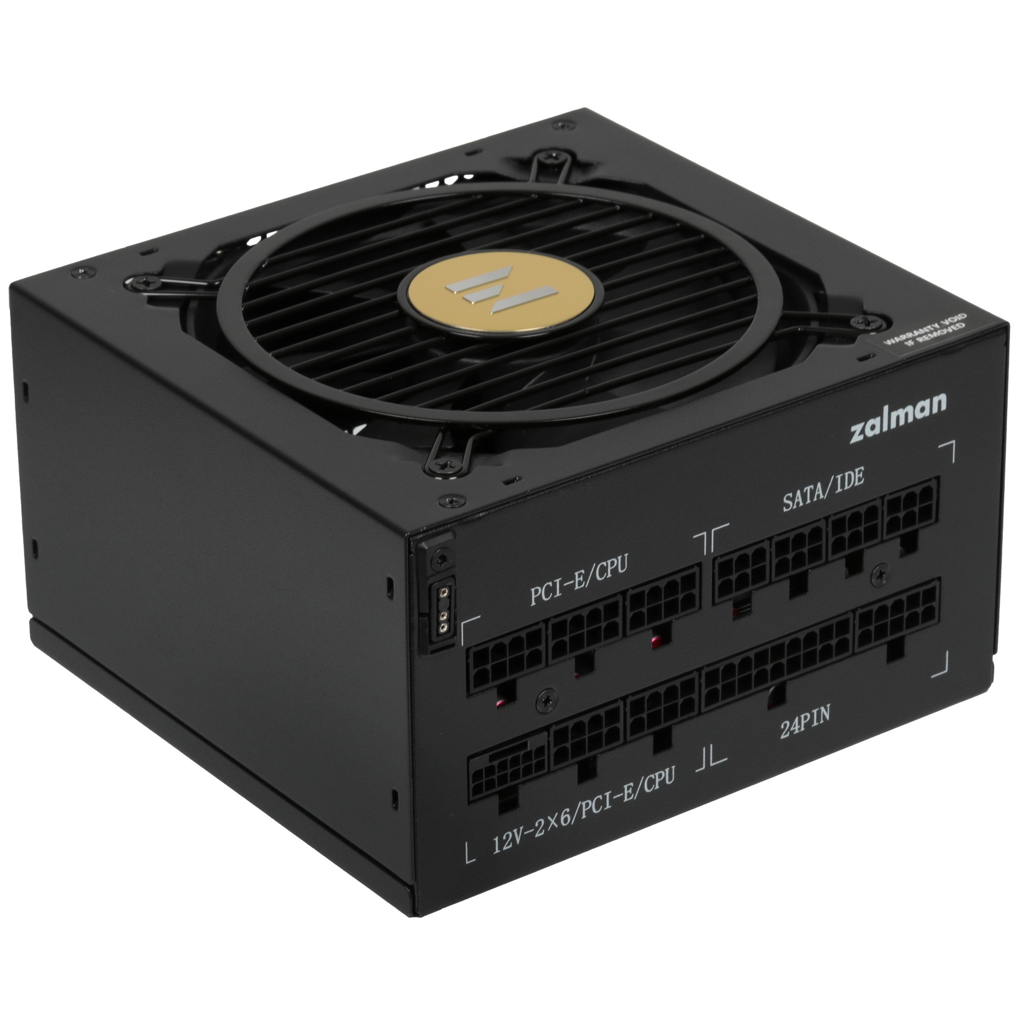 Блок питания Zalman, TeraMax II, 1200Вт, 120мм, 80 PLUS Gold, модульный, черный