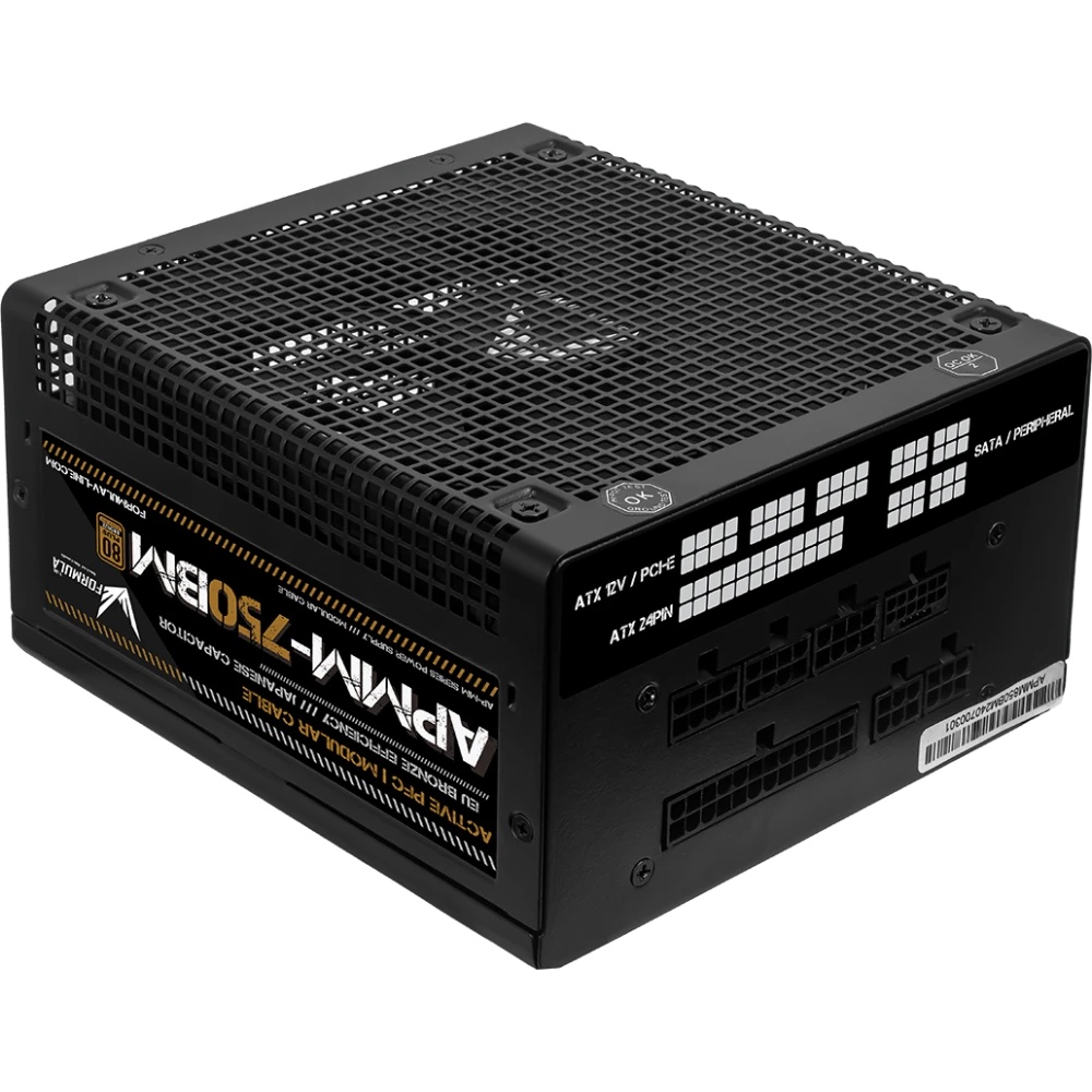 Блок питания Aerocool / Formula ATX 750W APMM-750BM 80+ bronze (20+4pin) APFC 140mm fan 6xSATA Cab M