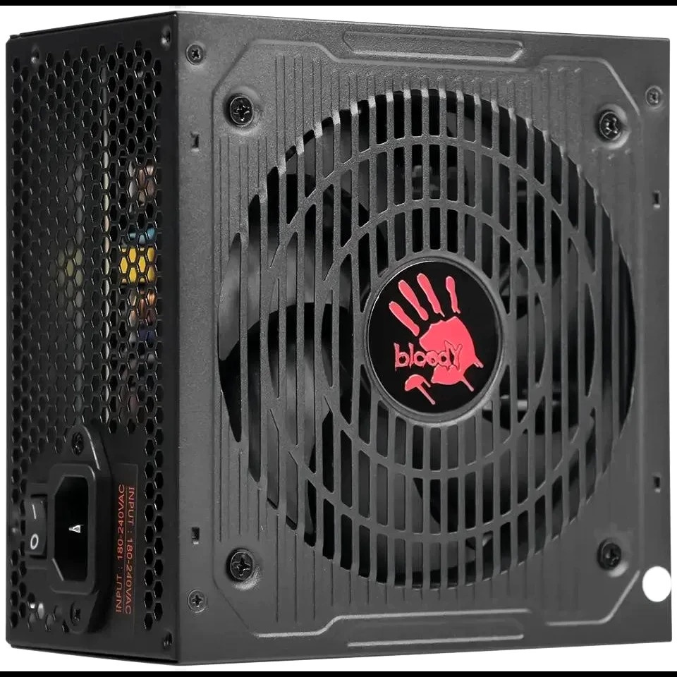 Блок питания Bloody BD-PS850G, 850Вт, 80 PLUS Gold, 120мм, модульный, черный