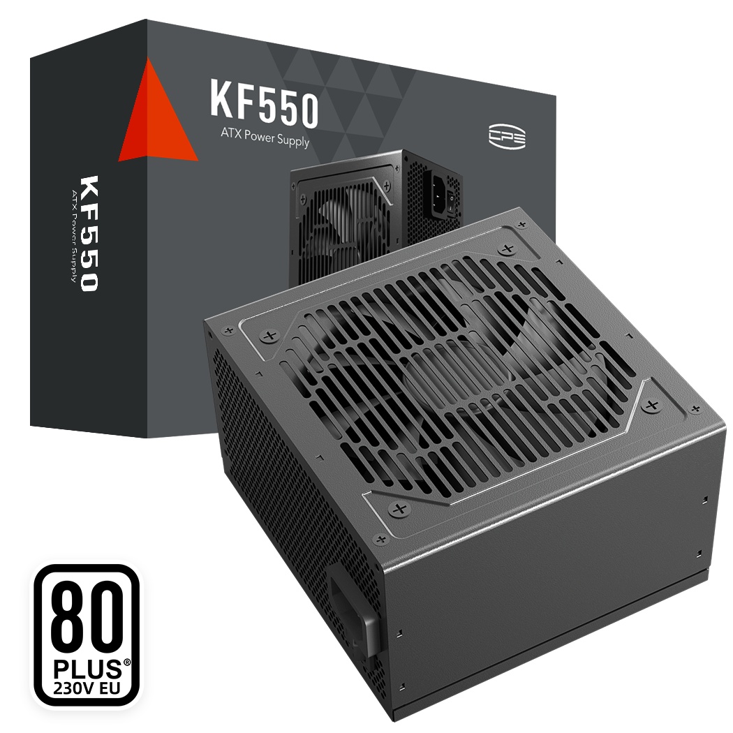 Блоки питания PCCooler KF550, 550W, APFC, 80+, 12cm Fan (P3-F550-W1H)
