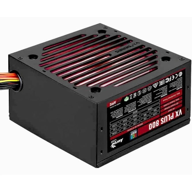 Блок питания Aerocool / Formula VX PLUS 800 RGB, 800Вт, 120мм, черный